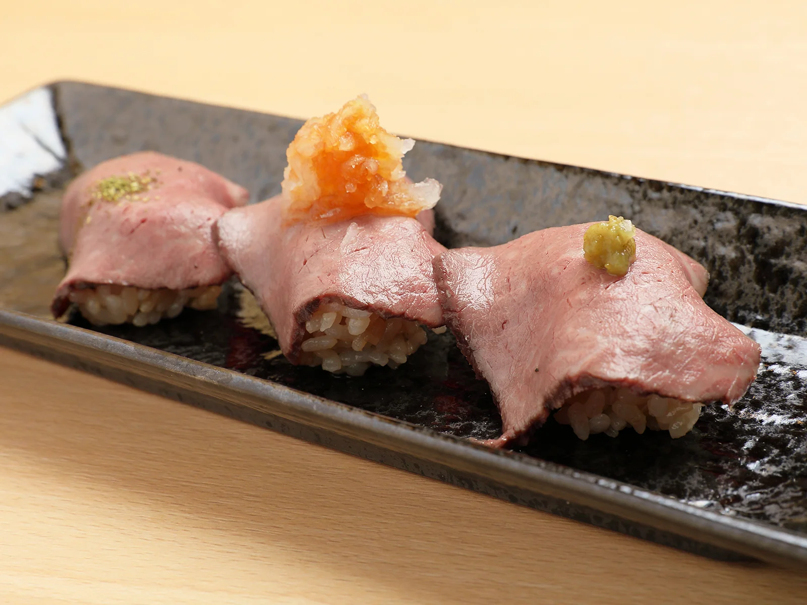 Hida Beef Nigiri Sushi 3-Piece Assortment